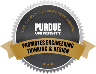 Purdue University Promotes Engineering Thinking and Design Award Badge
