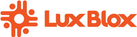 lux Blox Icon Logo Orange