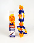 LUX BLOX Neon Orange and Royal Blue Fidget Flexers! 728028468083 LUX-FFNORB